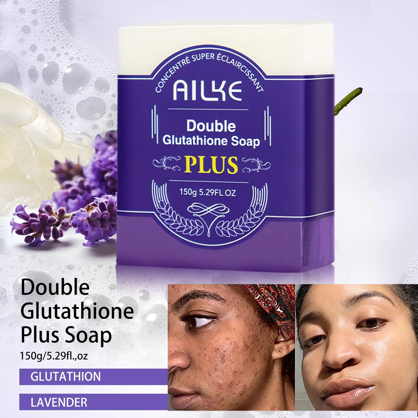 AILKE Glutathione PLUS Skin Care Set, Advanced Lightening Lotion, Moisturizes softens skin, Skin Glowing Range for Men Women