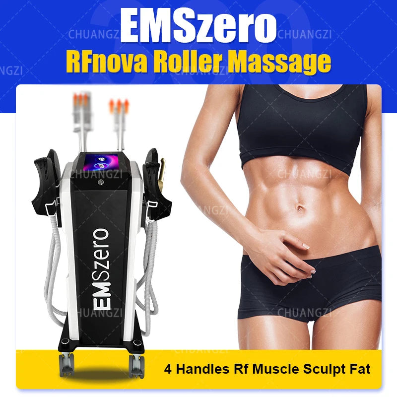 Profession Emszero Body Sculpt Ems Microcorrent Roller Machine 15 tesla Inner Ball Cellulite remove Device