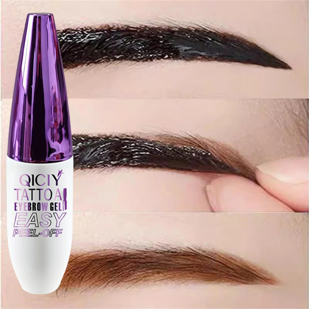 Lasting 3 Days Tattoo Easy Peel Off Eyebrow Gel Cream Types Long-Lasting Smudge-Proof Sweat Resistant  Waterproof Cosmetics