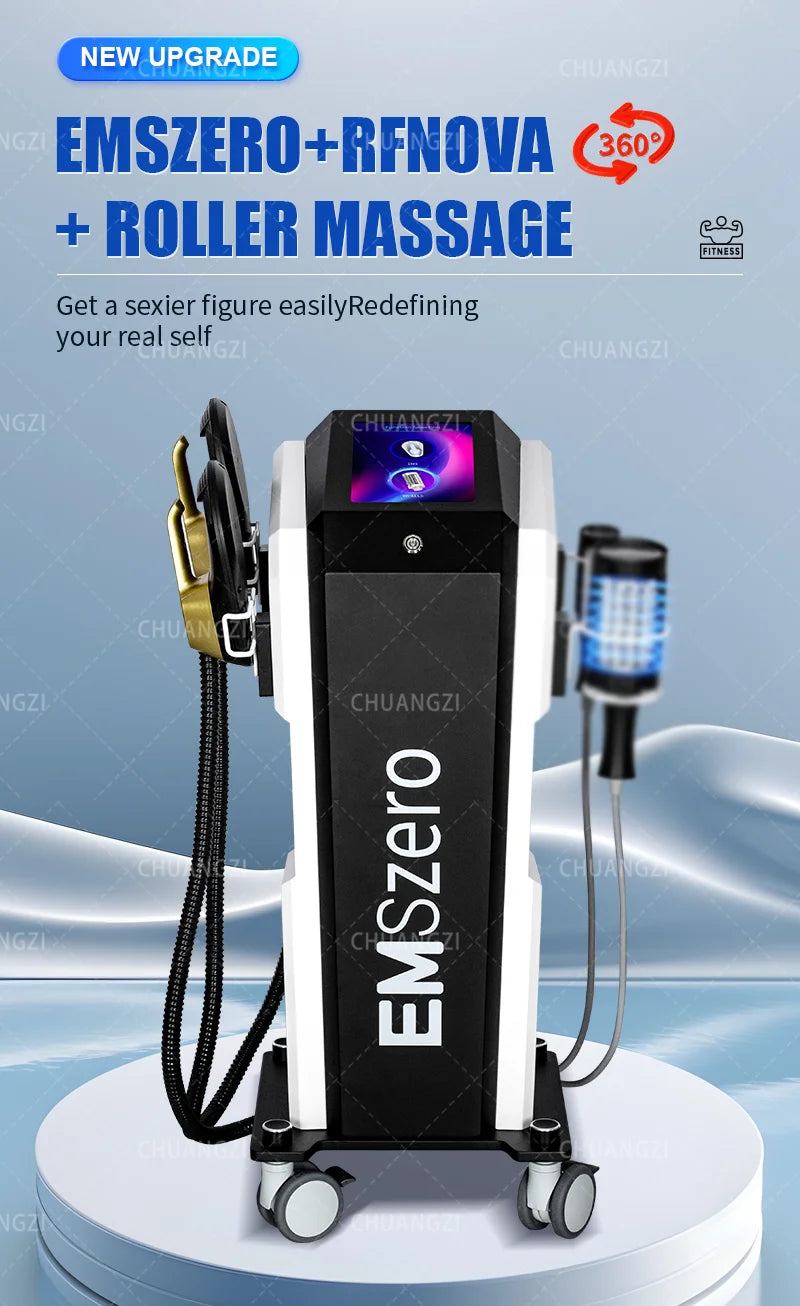 Profession Emszero Body Sculpt Ems Microcorrent Roller Machine 15 tesla Inner Ball Cellulite remove Device