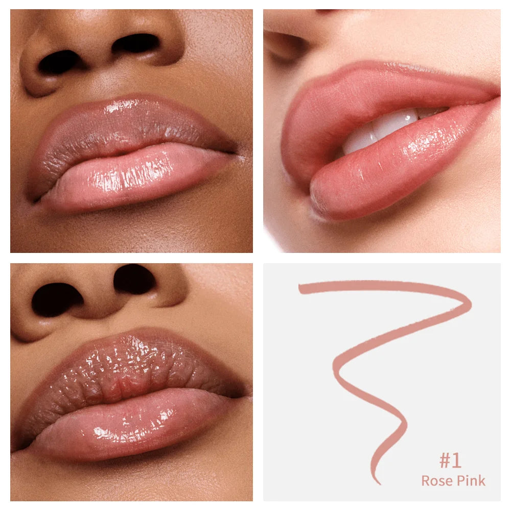 Waterproof Lip Liner Peel Off Tattoo Lipgloss Waterproof Long Lasting Matte Lip Tint Brown Contour Tear-off Lips Stain Cosmetic