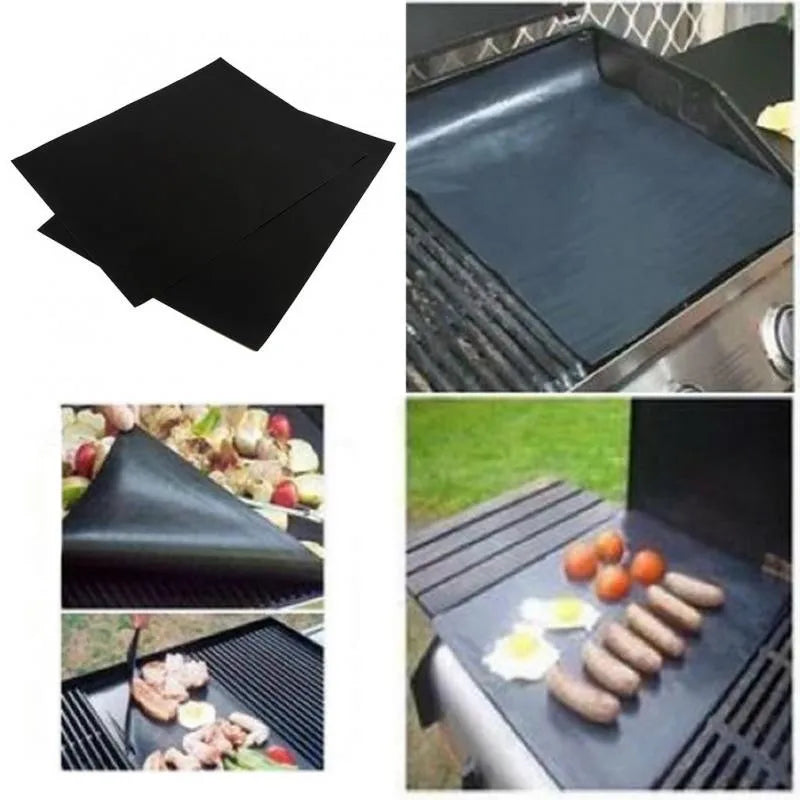 1/5/10pcs Reusable Non stick BBQ Grill Mat PTFE Barbecue Baking Liners roast cooking tool sets kitche